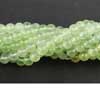 Natural Prehnite Smooth Round Ball Beads Strand Length 16 Inches and Size 6.5mm approx.